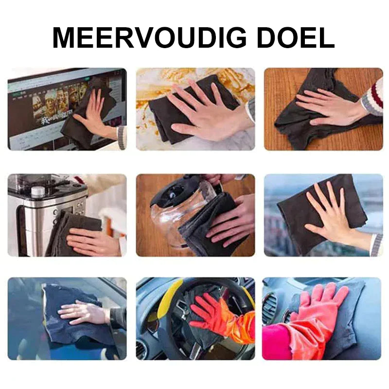 Microvezel Schoonmaakdoek - voor Glas, Spiegels, Auto's en Keukengerei